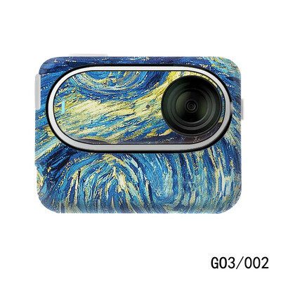 Insta360 Go3 PVC kleebiste jaoks kaitsekile täitekate Kriimustuskindel kleebis eemaldatav nahk Insta360 Go 3 tegevuskaamera ümbrisele