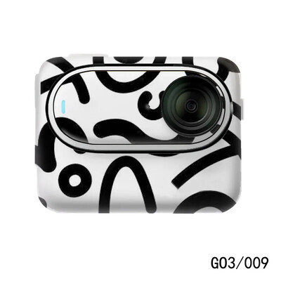Insta360 Go3 PVC kleebiste jaoks kaitsekile täitekate Kriimustuskindel kleebis eemaldatav nahk Insta360 Go 3 tegevuskaamera ümbrisele
