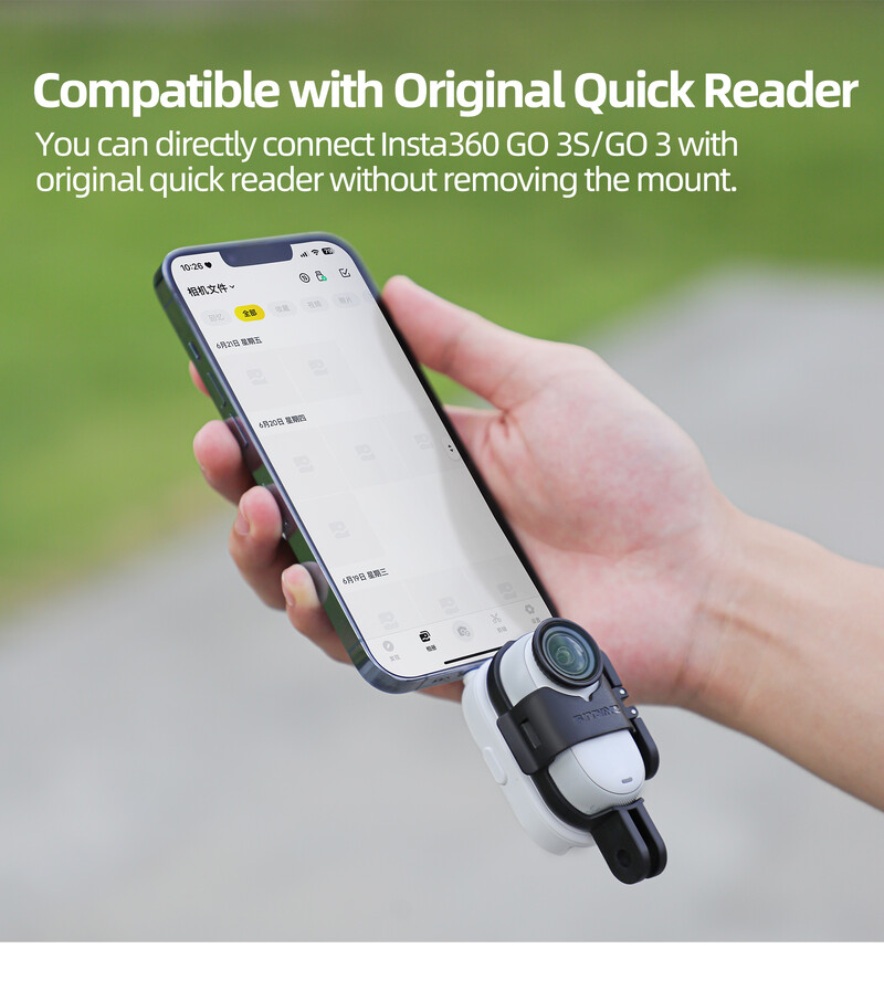 GO 3S Foldabl Frame Thumb Camera Mount Adapter Produžni nosač Horizontalni okomiti okvir za snimak za Insta360 Go3/3S pribor