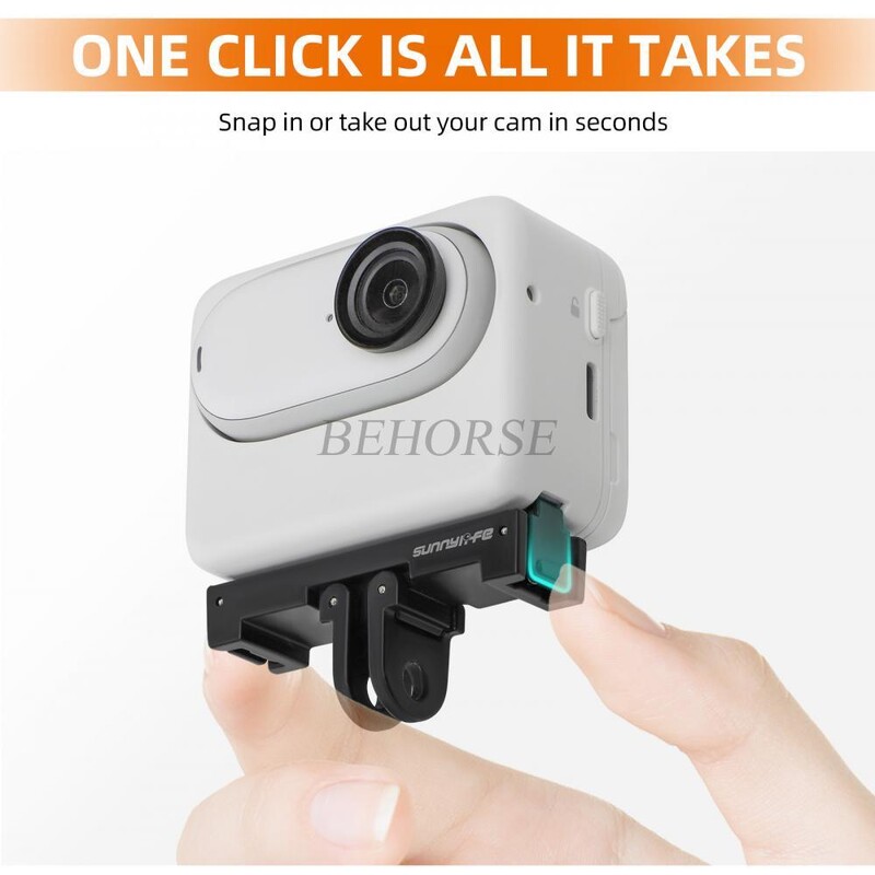Sunnylife Magnetic Quick Release Mount Екшън камера Selfie Stick Адаптер за статив Сгъваема стойка за камера за Insta360 GO 3 /GO 3S