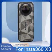 Za Insta360 X3 Decal Skin Vinyl Wrap Film protiv ogrebotina Akcijska kamera Zaštitna naljepnica Zaštitni kaput Insta360X3 Insta 360 X3