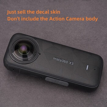 Για Insta360 X3 Decal Skin Vinyl Wrap Anti-Scratch Film Action Camera Protective Sticker Protector Coat Insta360X3 Insta 360 X3