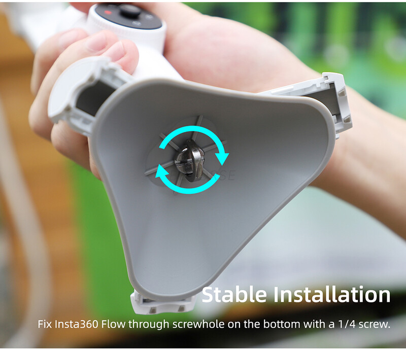 Sunnylife Преносим стабилизатор Поддържаща основа Държач за смартфон Подсилен статив Камера за Insta360 Flow Base Аксесоари
