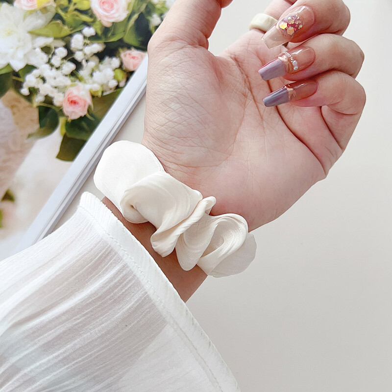 Dotjeran najlonski remen za Xiaomi Mi Band 8/ Smart Band 9 NFC Scrunchies Tkanina Meka solo tkanina Narukvica za narukvicu Ženska elastična