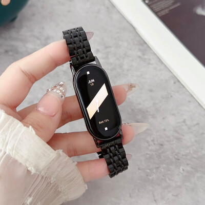 Remenčići za Smart Mi Band 8 narukvica s alatom za uklanjanje veze Metalni remen za narukvicu za Xiaomi Mi Band 8 remen za sat Muškarci Žene