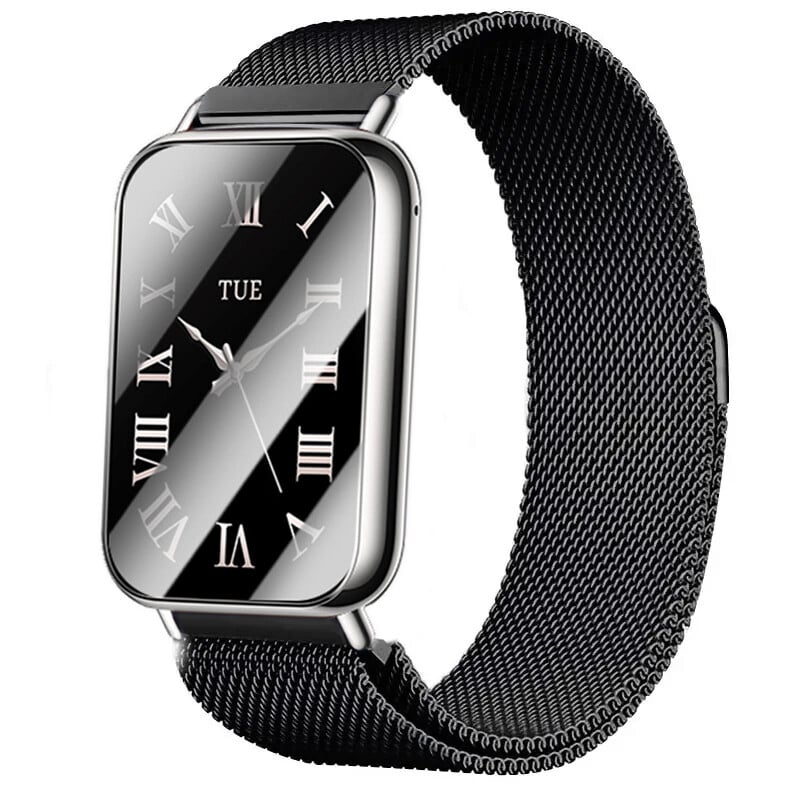 Bandjes Compatibel Met Xiaomi Smart Band 9 Strap, Roestvrij Stalen Metalen Mesh Polsband Vervanging Zakelijke Band Voor Xiaomi Mi Band 9, Metaal