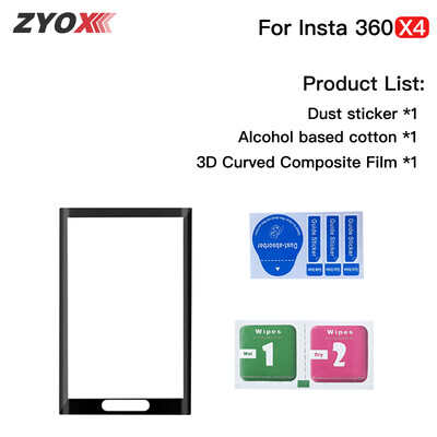 Ekrāna aizsargplēve priekš Insta360 X4 izliekta kompozītmateriāla plēve Insta360 X4 ekrāna Ultra-HD filmu kameru piederumiem (nav stikla)