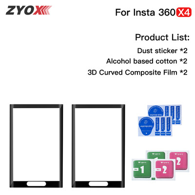Ekrāna aizsargplēve priekš Insta360 X4 izliekta kompozītmateriāla plēve Insta360 X4 ekrāna Ultra-HD filmu kameru piederumiem (nav stikla)