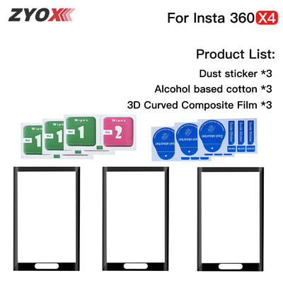 Ekrāna aizsargplēve priekš Insta360 X4 izliekta kompozītmateriāla plēve Insta360 X4 ekrāna Ultra-HD filmu kameru piederumiem (nav stikla)