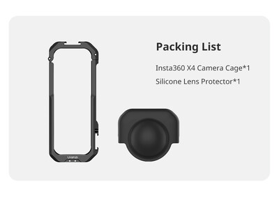 Ulanzi IN-04 Insta360 X4 Kavez za kameru Metalni kavez za Insta360 X4 za tronožac za prsni nosač