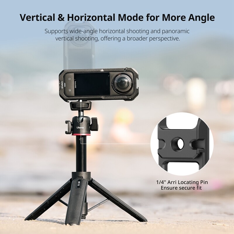 Ulanzi IN-04 Insta360 X4 Kavez za kameru Metalni kavez za Insta360 X4 za tronožac za prsni nosač