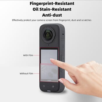 9Hd протектор за екран от закалено стъкло за Insta 360 X4 Защитно фолио против надраскване за аксесоари за камера Insta360 X4