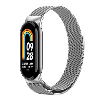 Zamjenske trake za Xiaomi Mi Band 8 NFC metalna magnetska narukvica Miband8 pametni sat Milanese Loop narukvica za pametni bend 8