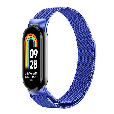 Zamjenske trake za Xiaomi Mi Band 8 NFC metalna magnetska narukvica Miband8 pametni sat Milanese Loop narukvica za pametni bend 8