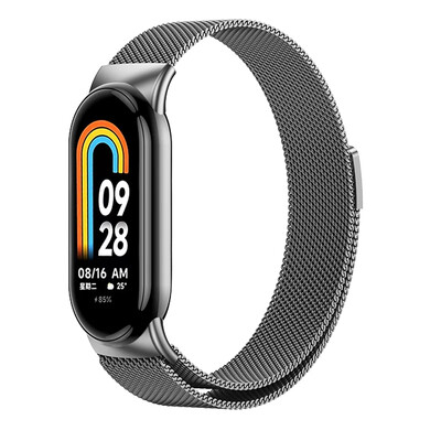 Zamjenske trake za Xiaomi Mi Band 8 NFC metalna magnetska narukvica Miband8 pametni sat Milanese Loop narukvica za pametni bend 8