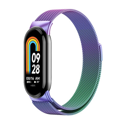 Zamjenske trake za Xiaomi Mi Band 8 NFC metalna magnetska narukvica Miband8 pametni sat Milanese Loop narukvica za pametni bend 8