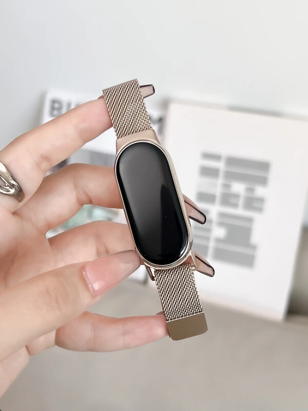 Zamjenske trake za Xiaomi Mi Band 8 NFC metalna magnetska narukvica Miband8 pametni sat Milanese Loop narukvica za pametni bend 8