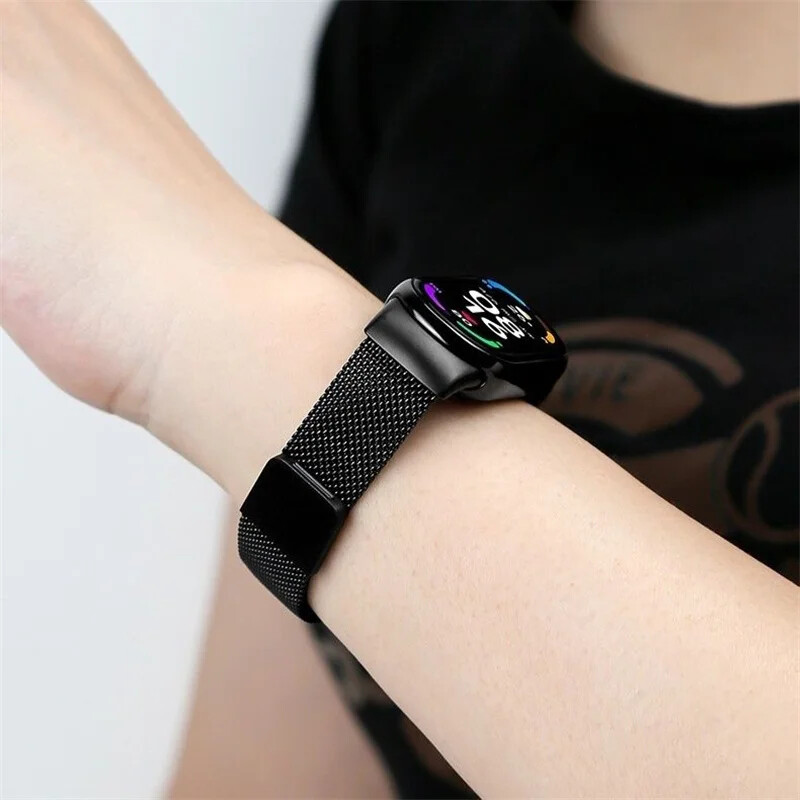 Zamjenske trake za Xiaomi Mi Band 8 NFC metalna magnetska narukvica Miband8 pametni sat Milanese Loop narukvica za pametni bend 8