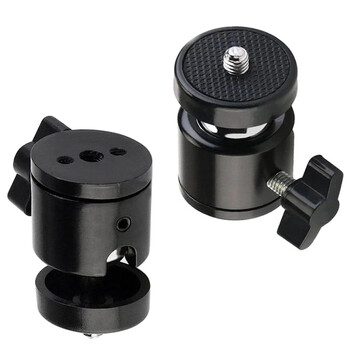 2-Pc 360° Περιστρεφόμενη Mini Ball Head με Universal 1/4\