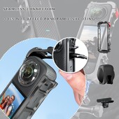Za Insta360 X4 Metalni okvir Kavez za zečeve Zaštitna sportska torbica za otpuštanje Zaštitni dodaci Okvir Magnetska brza kamera M6Z7
