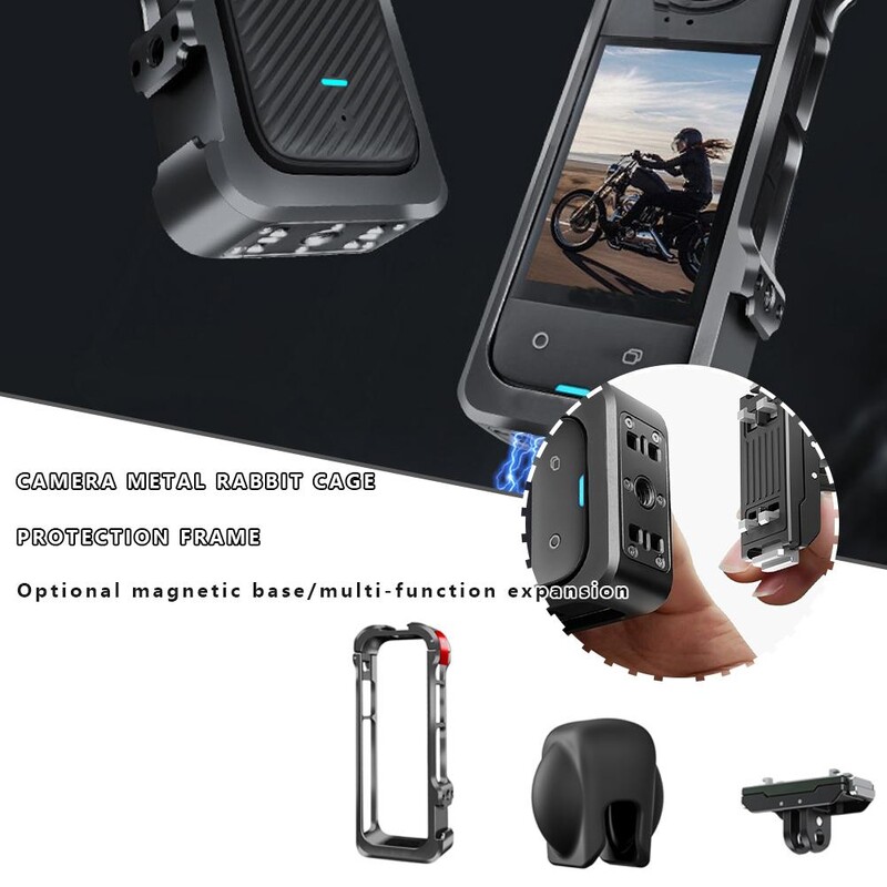 Za Insta360 X4 Metalni okvir Kavez za zečeve Zaštitna sportska torbica za otpuštanje Zaštitni dodaci Okvir Magnetska brza kamera M6Z7