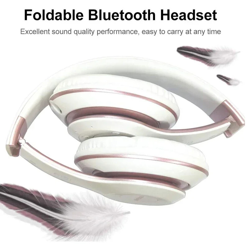 A6S Безжични BT5.2 Сгъваеми слушалки Hi-Fi Стерео шумопонижаващи слушалки с вграден микрофон Слушалки за контрол на звука