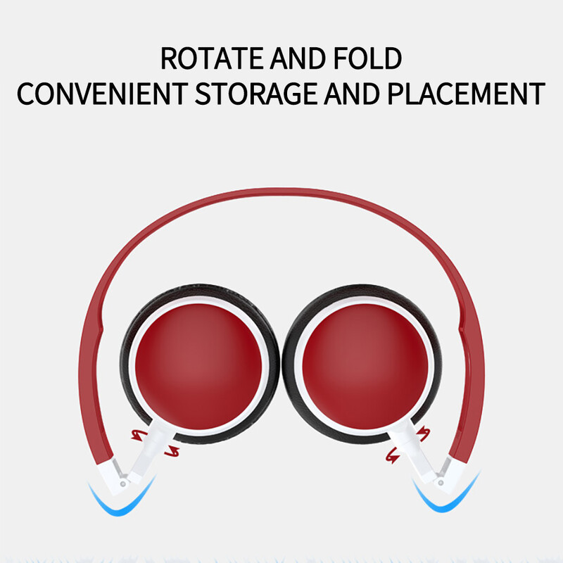 3,5 мм кабелни HD звукови слушалки за уши Слушалки Бас Стерео Сгъваеми регулируеми слушалки за компютър MP3 телефон PC Музика Бас Кука