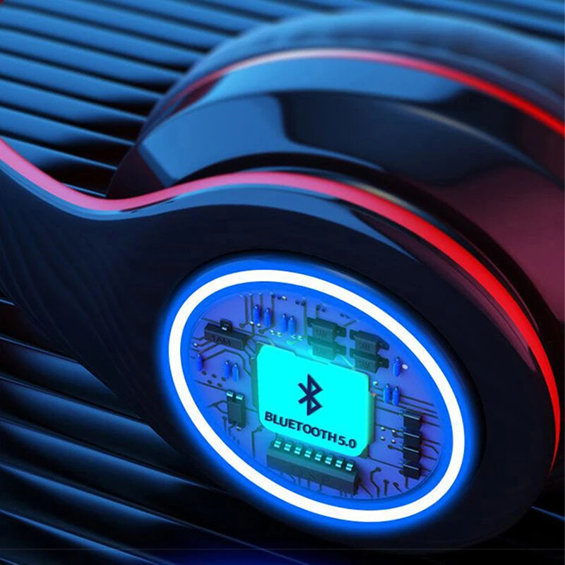 B39 bežične osvijetljene slušalice Over-ear HiFi stereo slušalice sklopive gaming slušalice za putovanje avionom posao vježbanje kod kuće