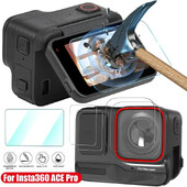 Īpaši caurspīdīgs ekrāna aizsargs priekš Insta360 ACE Pro pretskrāpējumiem aizsargplēve priekš Insta360 ACE kameras objektīva plēves rūdīta stikla