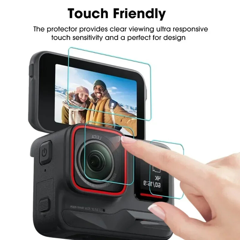 Īpaši caurspīdīgs ekrāna aizsargs priekš Insta360 ACE Pro pretskrāpējumiem aizsargplēve priekš Insta360 ACE kameras objektīva plēves rūdīta stikla