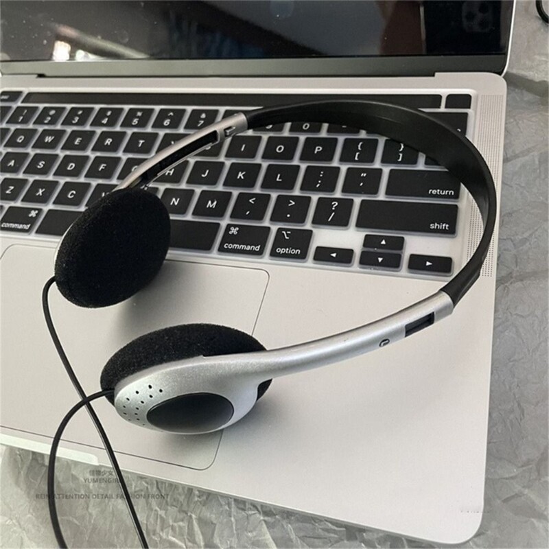 Slušalice Y2k Personality Retro Headset Blue Black Fashion Style Headset Over Ear Bubs 3.5mm Headset