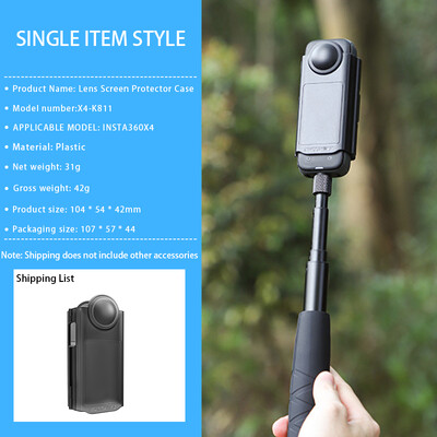 Sobib Shadow Stone 360ONE X4 panoraam-sportkaamera objektiivi ekraanikaitse x4 kriimustusvastaste tarvikute jaoks