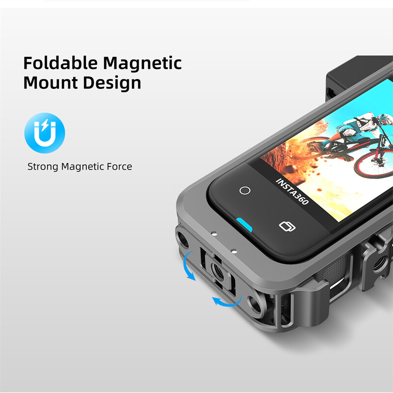 Aluminijski zaštitni okvir kamere za Insta360 X3 metalno kavezno kućište opreme s proširenim nosačem za hladno držanje i adapterom za tronožac