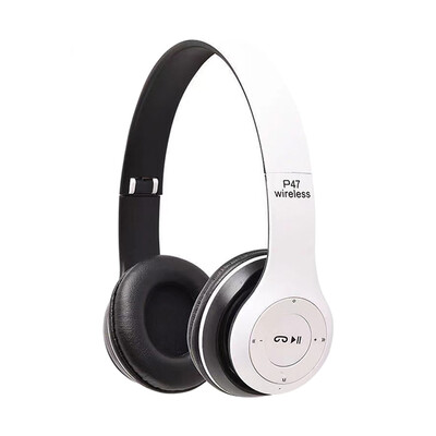 P47 Head Mounted Wireless Bluetooth Headphones 5.0 Support Memory Card TF Portable Headset for iPhone Samsung Huawei Xiaomi