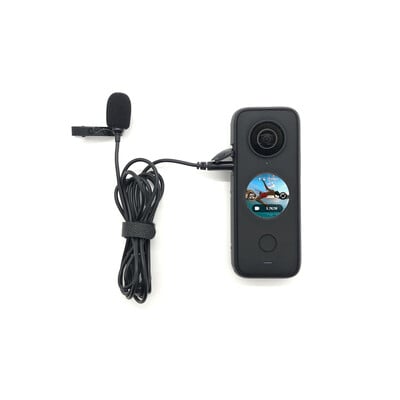 Микрофон Lavalier Lapel Mic за Insta360 X3 Action Camera няма нужда от адаптер за микрофон 360 екшън камера Аксесоар hifi намаляване на шума