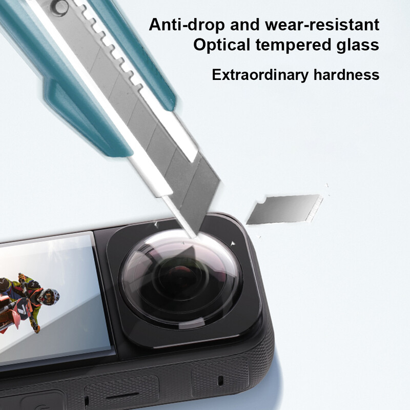 Za Insta360 X3 dodatak Nadograđeni štitnici za objektiv Zaštita za objektiv za Insta 360 X3 Ljepljiva zaštita od kaljenog stakla protiv ogrebotina
