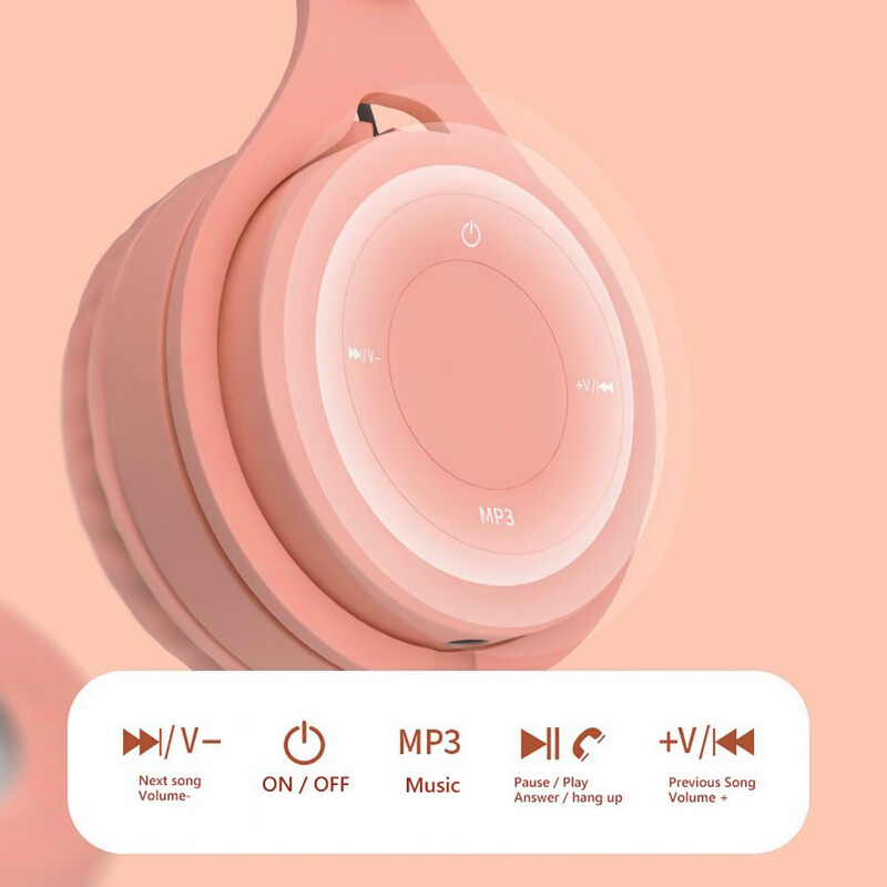 Slušalice Dječje bežične Bluetooth slušalice Stereo sklopive kacige Slušalice za igre Slušalice koje se stavljaju preko uha za Android ios