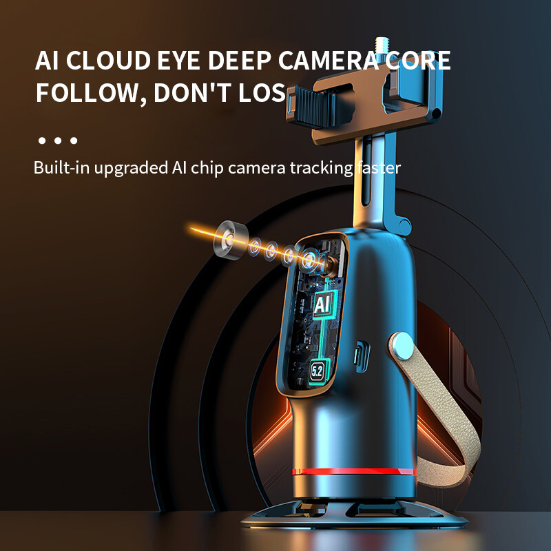 Q03 automaatne näojälgimise statiiv Horisontaalne ja vertikaalne ekraani vahetamine 360 kraadi pöörlemise järelkontroll kardaani stabilisaator AI Smart Gimbal