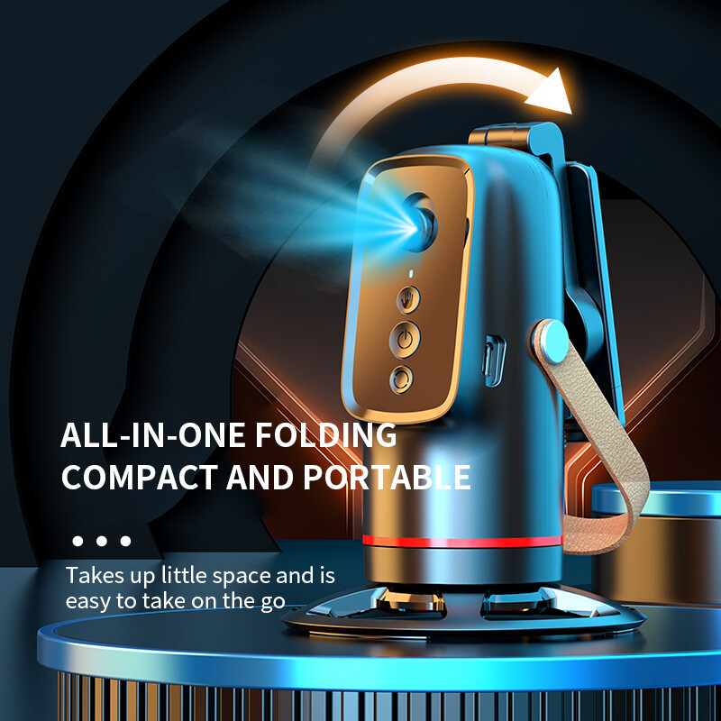 Q03 automaatne näojälgimise statiiv Horisontaalne ja vertikaalne ekraani vahetamine 360 kraadi pöörlemise järelkontroll kardaani stabilisaator AI Smart Gimbal