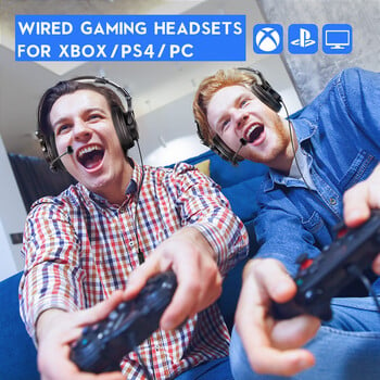 Oneodio Wired Gaming Headset Gamer 3,5mm Over-ear gaming ακουστικά με αποσπώμενο μικρόφωνο για υπολογιστή PS4 Xbox