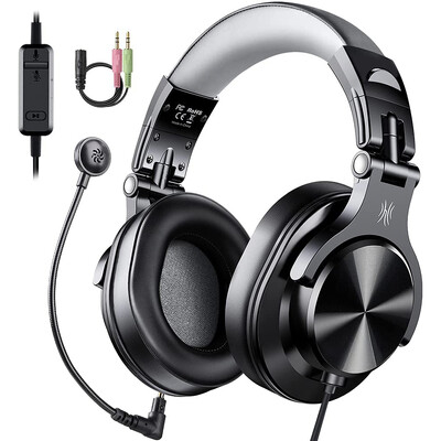 Oneodio žičane gaming slušalice Gamer 3,5 mm Over-Ear Gaming slušalice s odvojivim mikrofonom za PC računalo PS4 Xbox