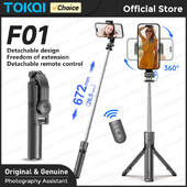 TOKQI Selfie štap Stativ Držač za telefon Stolni stalak Monopod koji se može produžiti s Bluetooth RC za mobilno emitiranje uživo Ručna fotografija