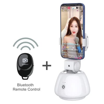 360 laipsnių besisukantis gimbalo stabilizatorius asmenukių lazdos trikojis su tolesnio fotografavimo funkcija telefono laikikliu tiesioginiam vaizdo įrašui ir fotografijai