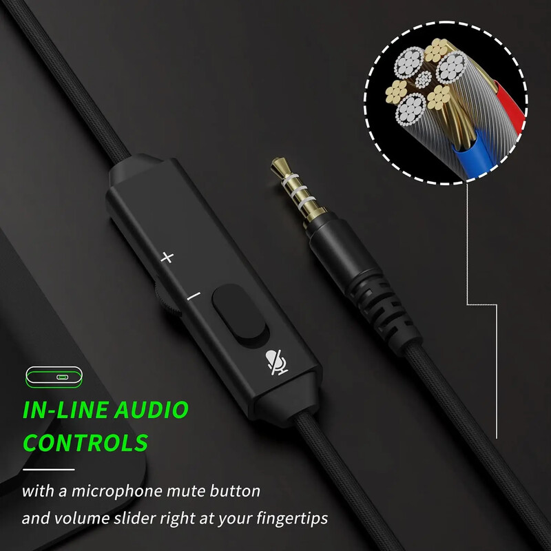 BINNUNE BG02 Gaming slušalice s mikrofonom za Xbox Series X