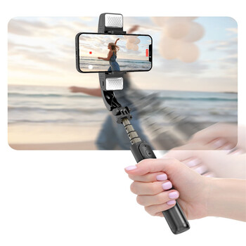 FANGTUOSI ΝΕΟ φορητό Gimbal Smartphone Bluetooth Σταθεροποιητής χειρός με Selfie Stick Tripod Folding Gimbal για Smartphone