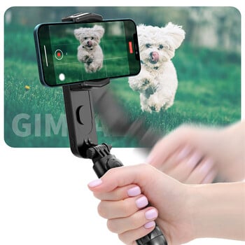 ασύρματη μετά τη λειτουργία λήψης Gimbal Stabilizer Selfie Stick Tripod with Fill Light για κινητό τηλέφωνο iPhone