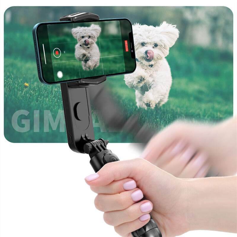 bežično Praćenje načina snimanja Gimbal Stabilizer Selfie Stick stativ s ispunskim svjetlom za iPhone mobitel pametni telefon