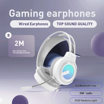 SW-G8 Gaming Headset Gaming Ενσύρματη σύνδεση 3,5mm Ακύρωση θορύβου Πολυλειτουργικό ακουστικό USB Gaming Headset Mic Headset