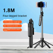 Nutitelefoni valguskaamera statiiv, traadita Bluetoothiga statiivialus, Selfie Sticki klambrid telefonihoidikuga vlogi/video jaoks