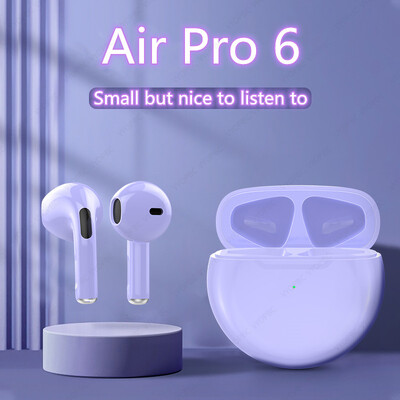 Air Pro 6 TWS Bluetooth fülhallgató vezeték nélküli fejhallgató HiFi basszus játék fejhallgató érintőképernyős vezérlés 6 generációs Pro6 tws Bluetooth fülhallgató